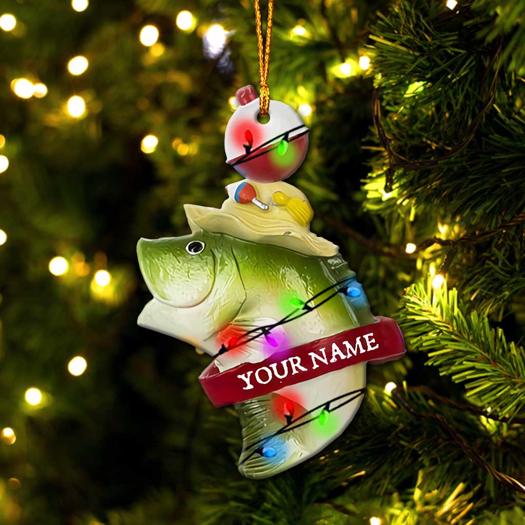 Angelausflug – Personalisierter Weihnachtsschmuck mit Angelmotiv (beidseitig bedruckt)