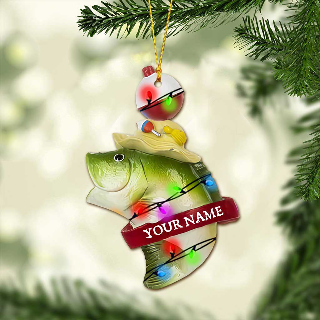 Angelausflug – Personalisierter Weihnachtsschmuck mit Angelmotiv (beidseitig bedruckt)