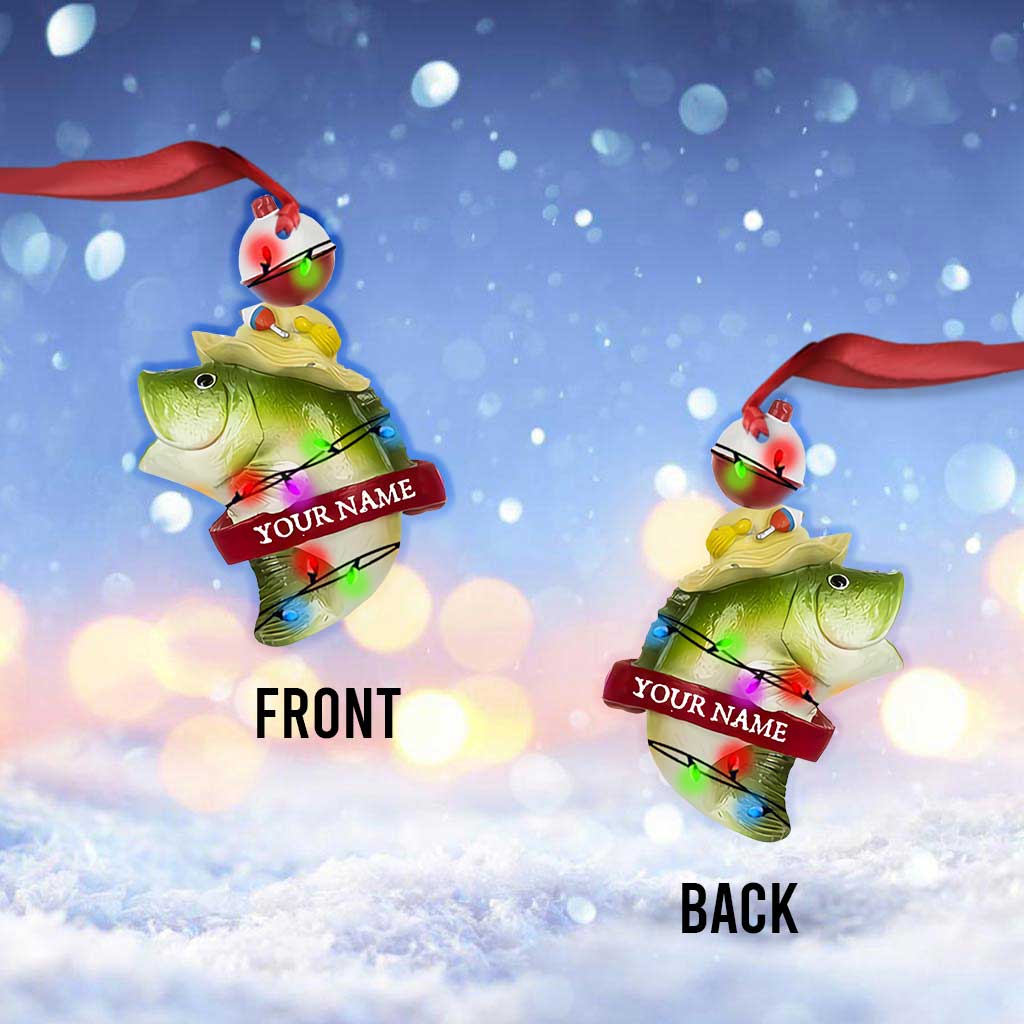 Angelausflug – Personalisierter Weihnachtsschmuck mit Angelmotiv (beidseitig bedruckt)