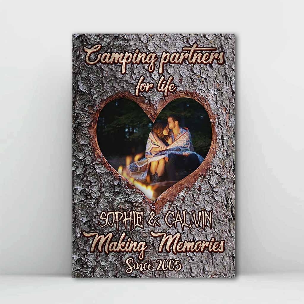 Glückliche Camper – Personalisiertes Campingposter