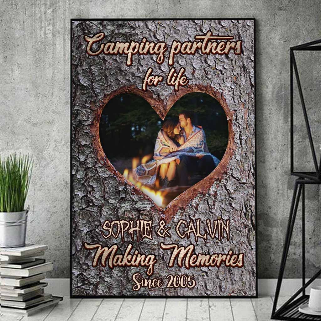 Glückliche Camper – Personalisiertes Campingposter