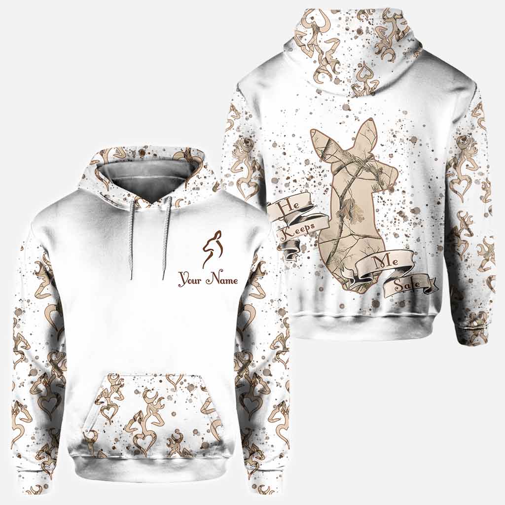Seine Hirschkuh, ihr Hirsch – Personalisiertes T-Shirt und Hoodie für Paare auf der Jagd.