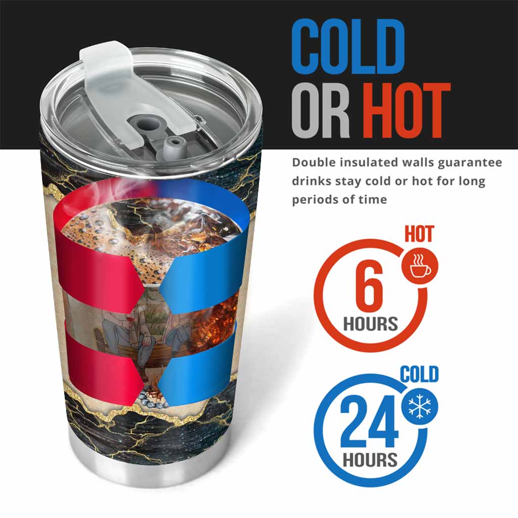 You Me And The Campfire - Personalized Couple Camping Tumbler