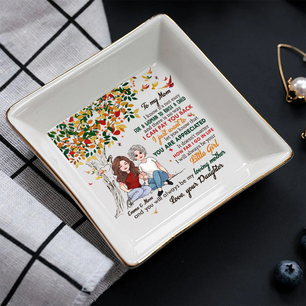 I Know It's Not Easy - Personalized Mother's day Mother Jewelry Dish