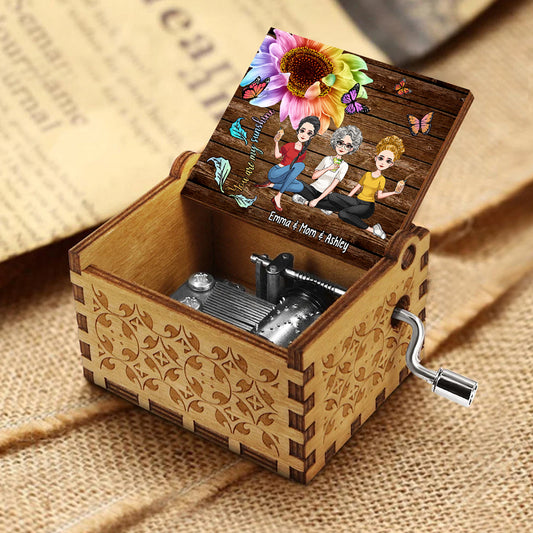 You Are My Sunshine - Personalized Mother's Day Mother Hand Crank Music Box