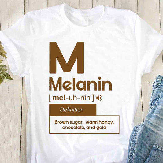 Melanin – T-Shirt und Hoodie für Afroamerikaner 062021