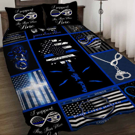 Blue Line – Polizeibeamten-Quiltset 062021