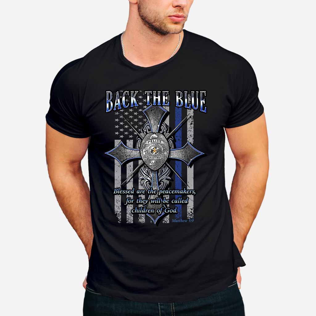 Ligne bleue - T-shirt et sweat à capuche d'agent de police 0621