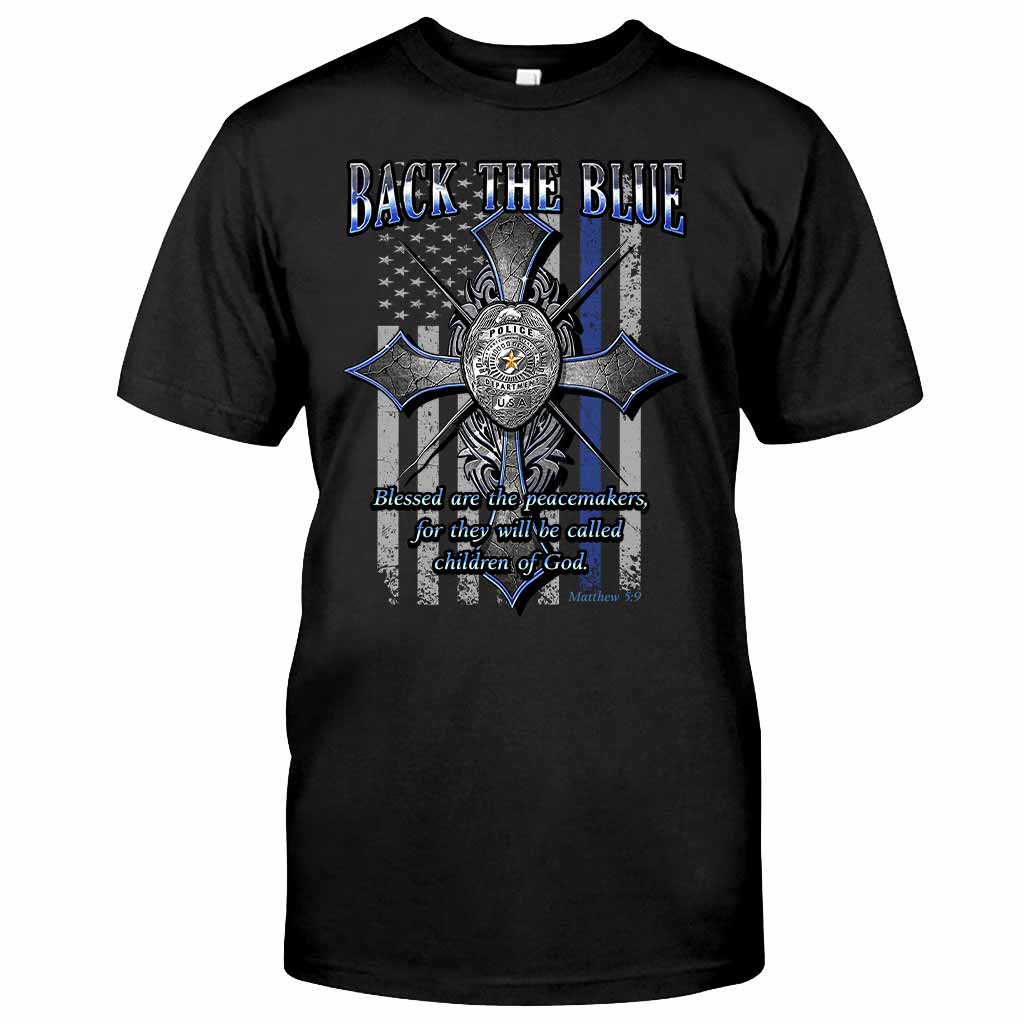 Ligne bleue - T-shirt et sweat à capuche d'agent de police 0621
