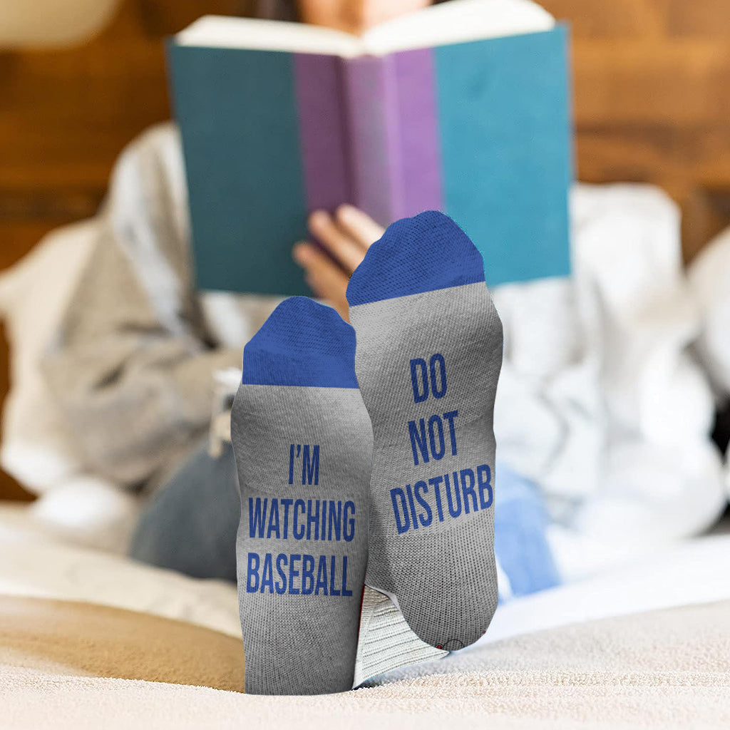 I’m Watching Baseball - Personalized Baseball Socks
