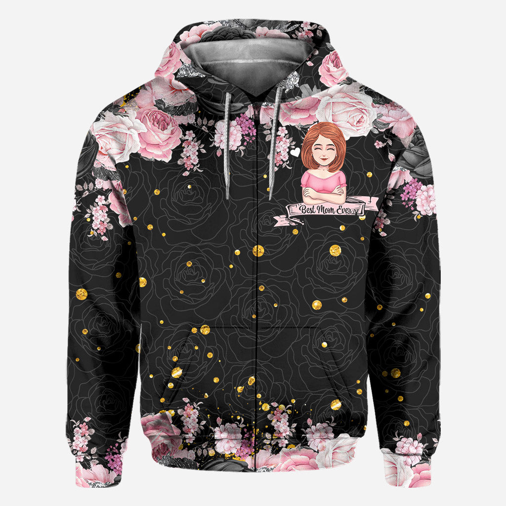 Best Mum Ever - Personalized Mother's Day Mother All Over T-shirt and Hoodie