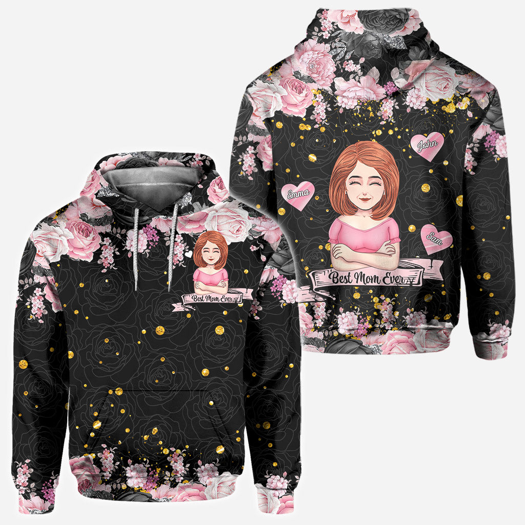 Best Mum Ever - Personalized Mother's Day Mother All Over T-shirt and Hoodie