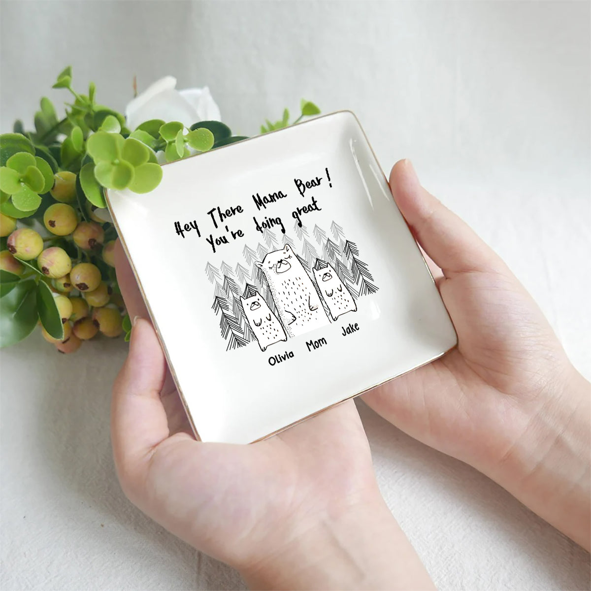 You're Doing Great - Personalized Mother's Day Mother Jewelry Dish