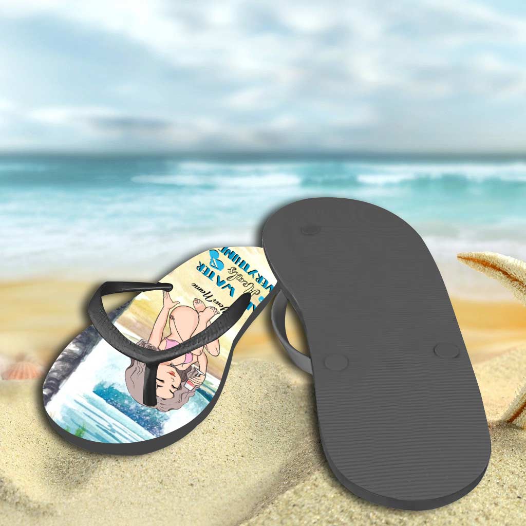 Salzwasser heilt alles – Personalisierte Flip-Flops für Meeresliebhaber