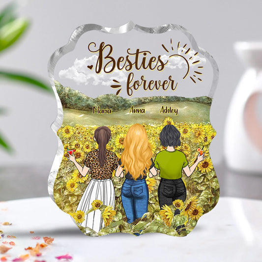 Bestie Forever - Bestie gift for sister - Personalized Custom Shaped Acrylic Plaque