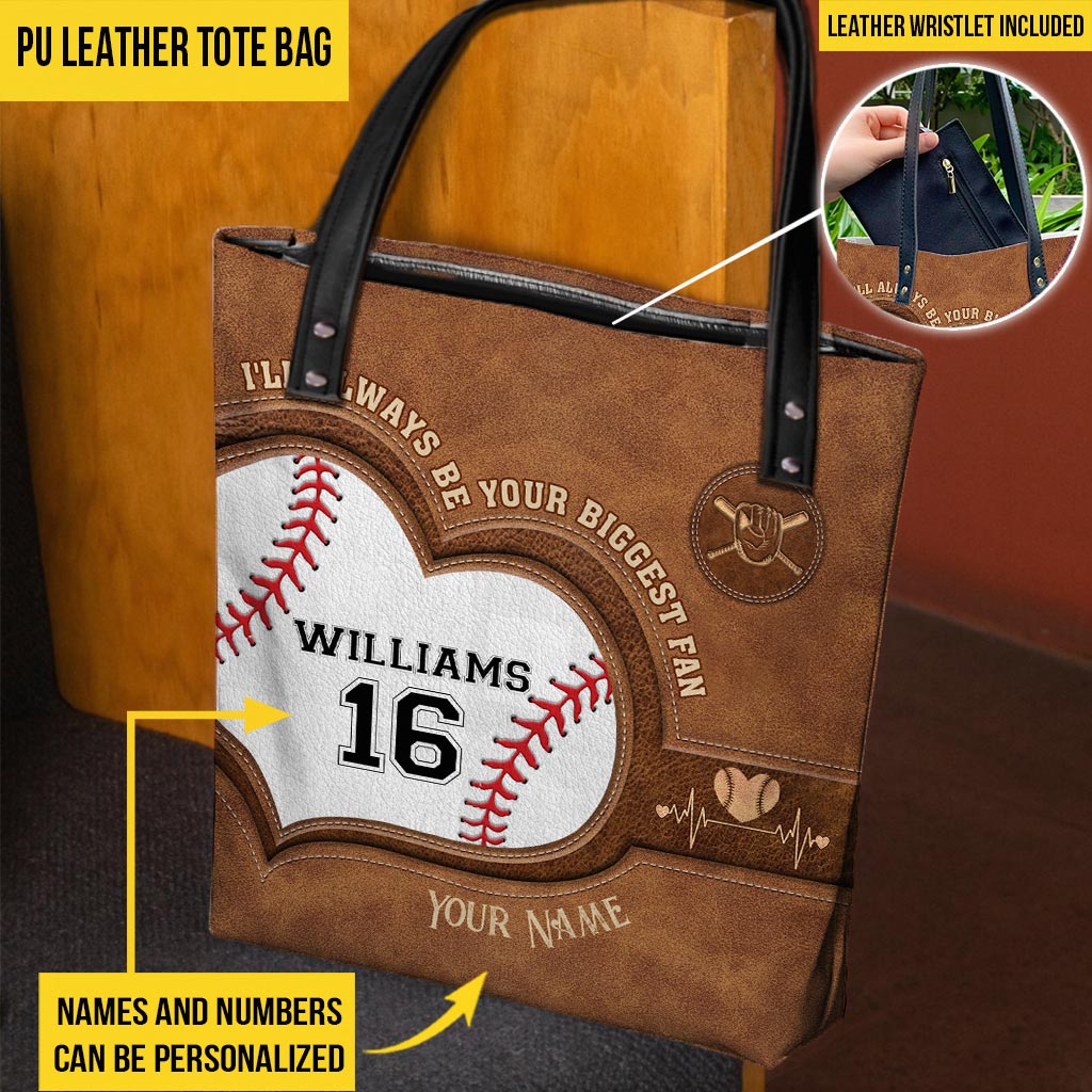 Ich werde immer dein größter Fan sein – personalisierte Baseball-Tragetasche