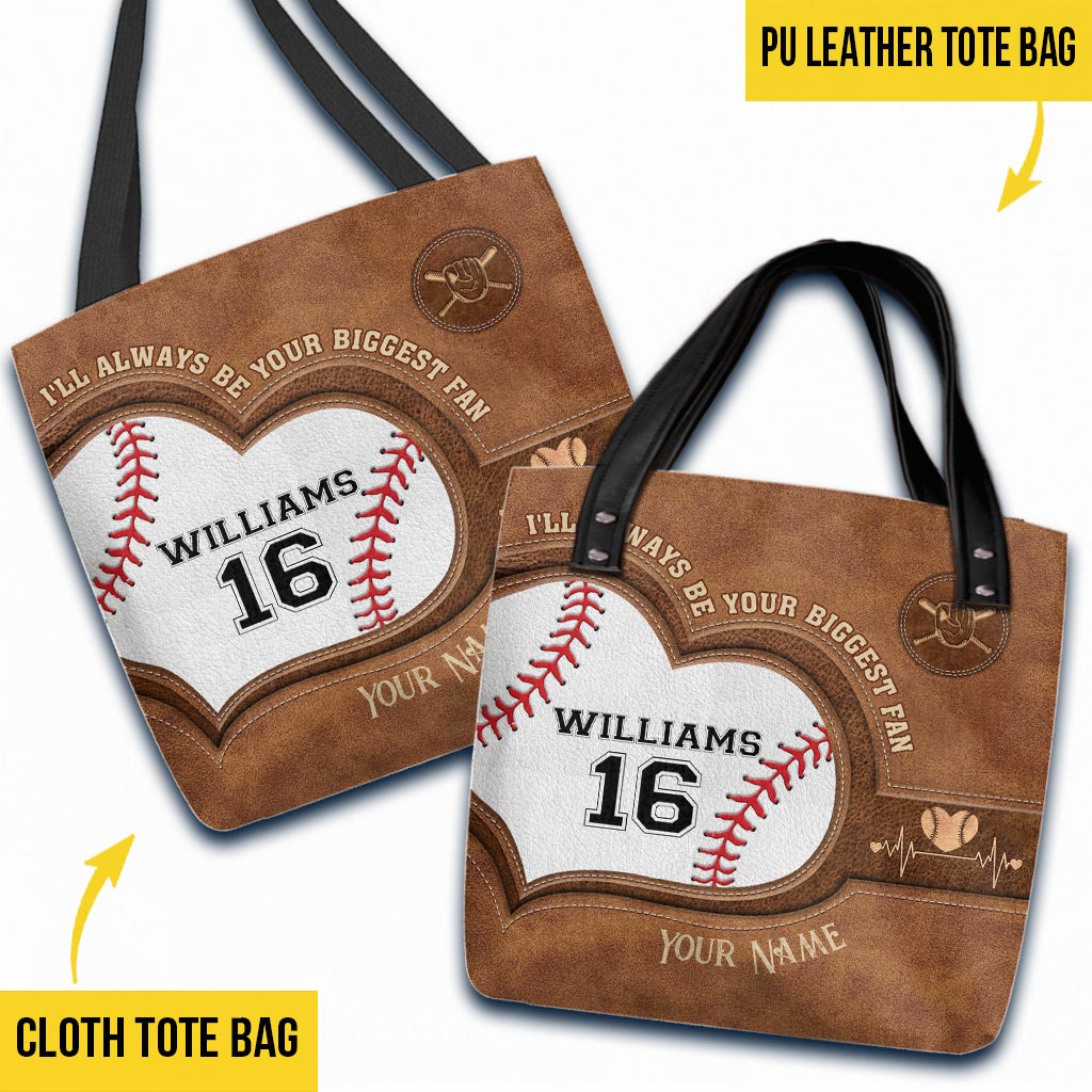 Ich werde immer dein größter Fan sein – personalisierte Baseball-Tragetasche