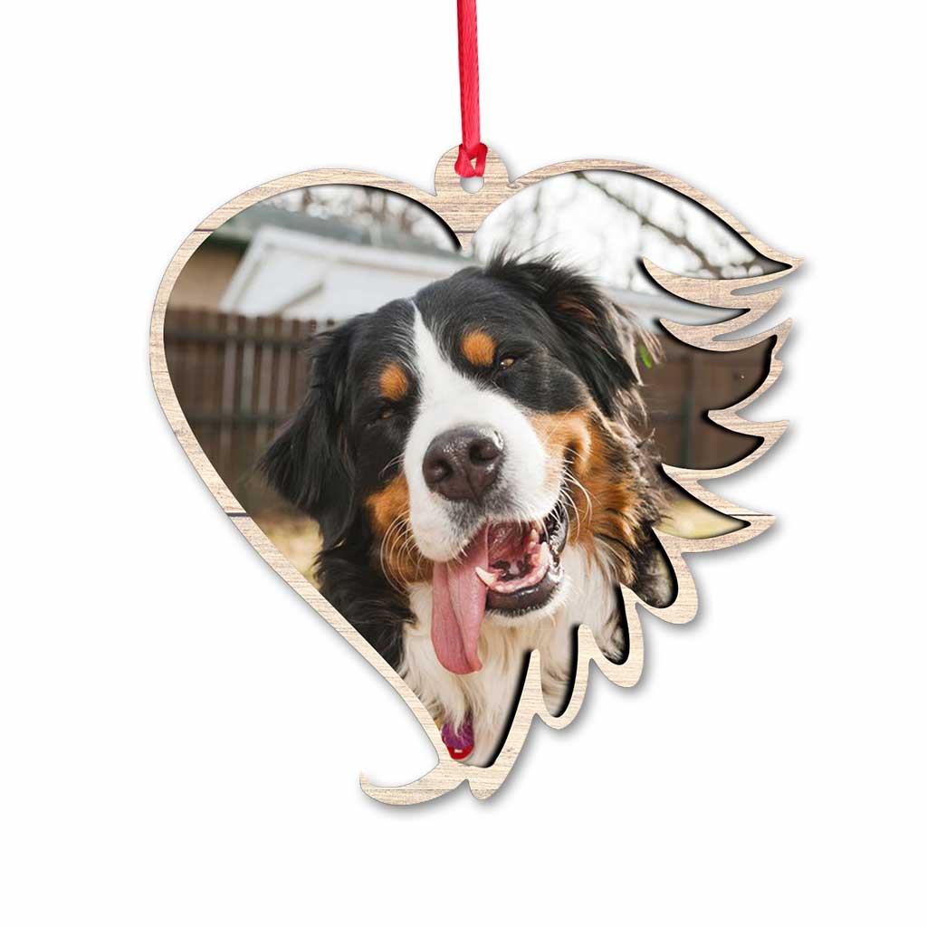 Vos pattes étaient prêtes, mais nos cœurs ne l'étaient pas - Ornement de Noël personnalisé pour chien (Imprimé des deux côtés)