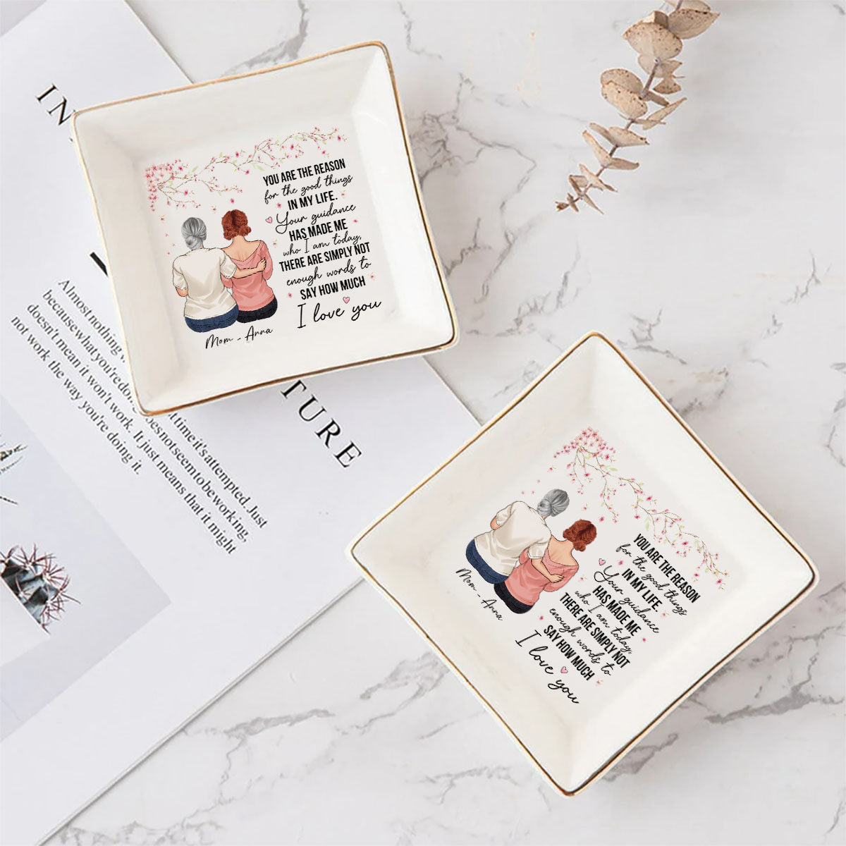 You Are The Reason - Gift for mom, grandma - Personalized Jewelry Dish