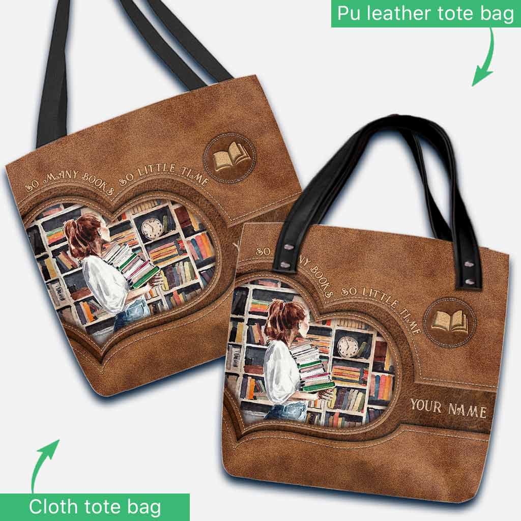 So Many Books Personalized Tote Bag