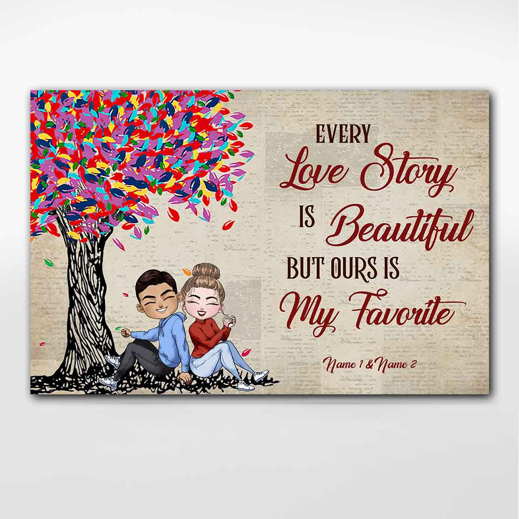 Our Love Story Doll Couple - Personalized Poster