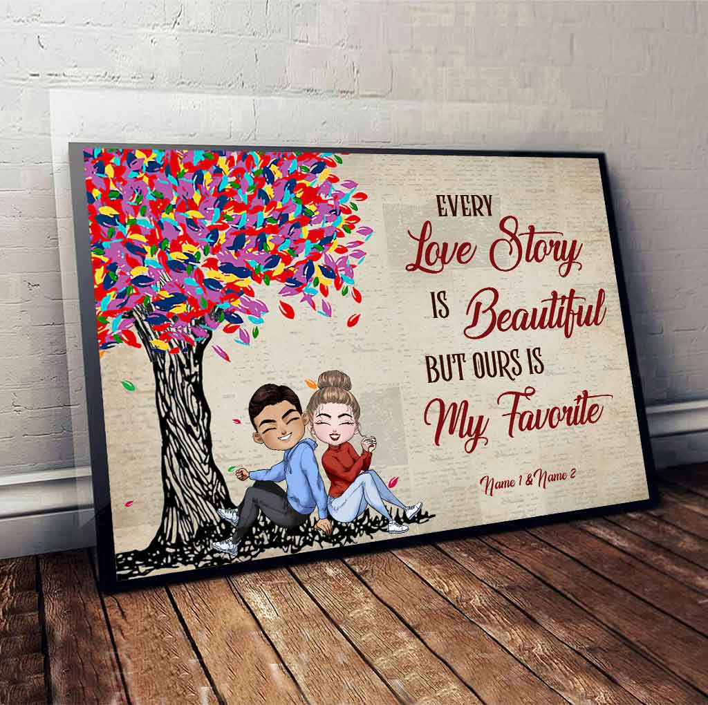 Our Love Story Doll Couple - Personalized Poster