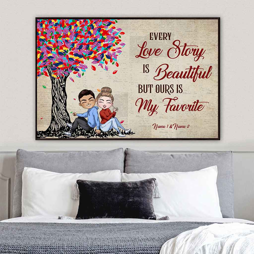 Our Love Story Doll Couple - Personalized Poster