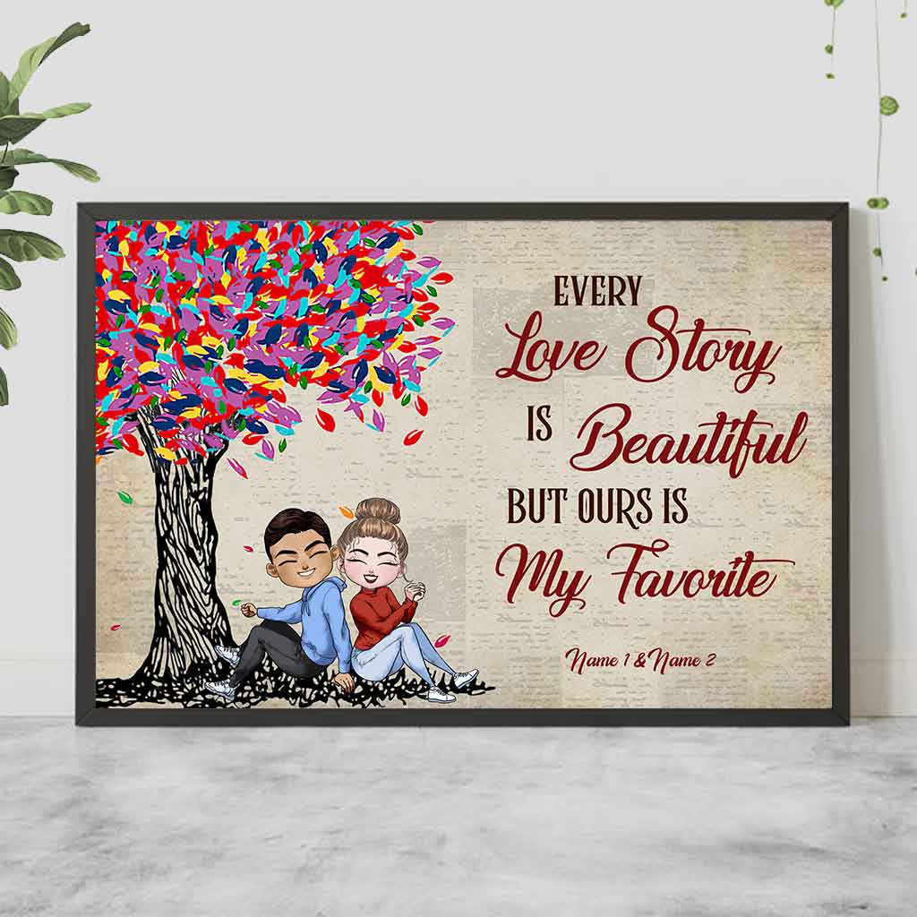 Our Love Story Doll Couple - Personalized Poster