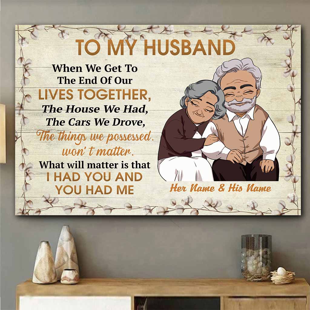 Ich hatte dich und du hattest mich – Personalisiertes Pärchenposter
