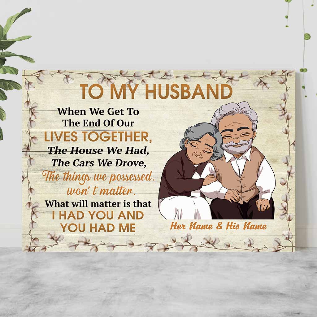 Ich hatte dich und du hattest mich – Personalisiertes Pärchenposter