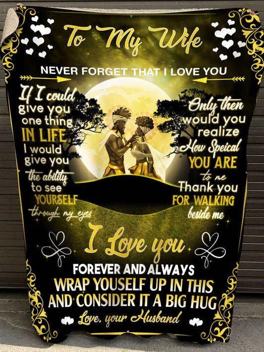 I Love You Forever And Always Couple Blanket 0124