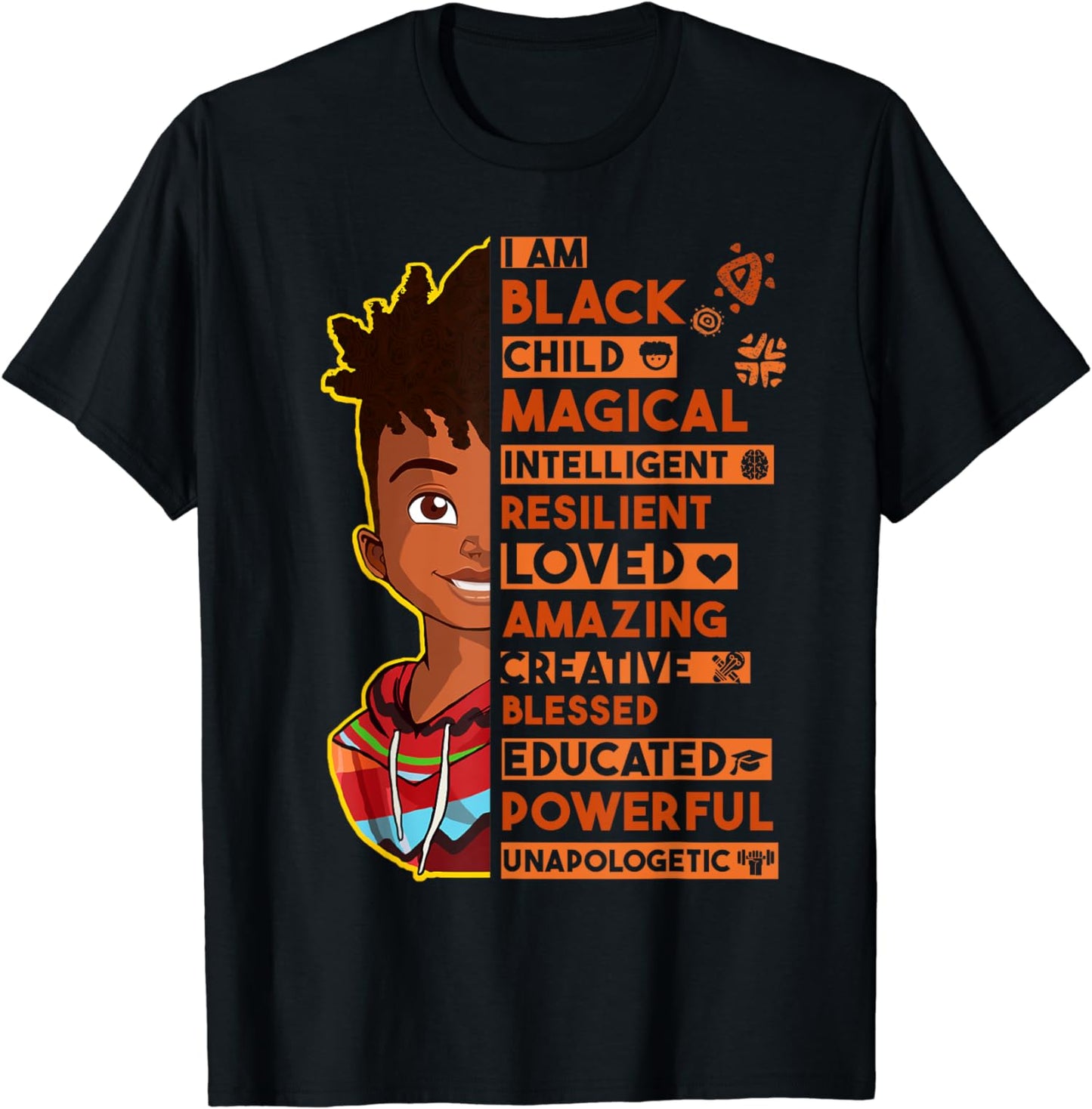 Schwarzes Kind – Afroamerikanisches T-Shirt & Hoodie 0224