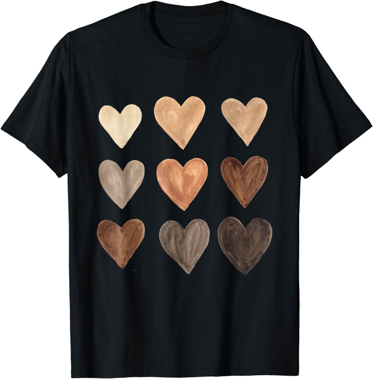 T-shirt et sweat à capuche « Fier cœur noir afro-américain » 0224