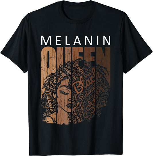 Melanin Queen African American T-shirt & Hoodie 0224