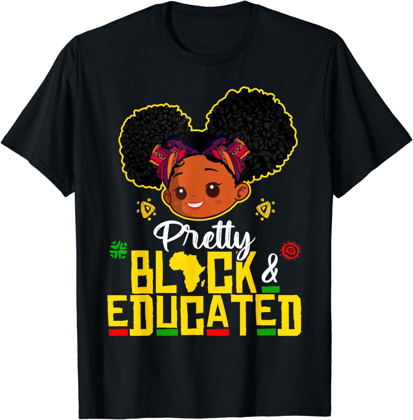 Hübsches schwarzes und gebildetes T-Shirt & Hoodie für Afroamerikaner 0224