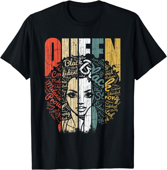 Proud Queen African American T-shirt & Hoodie 0224