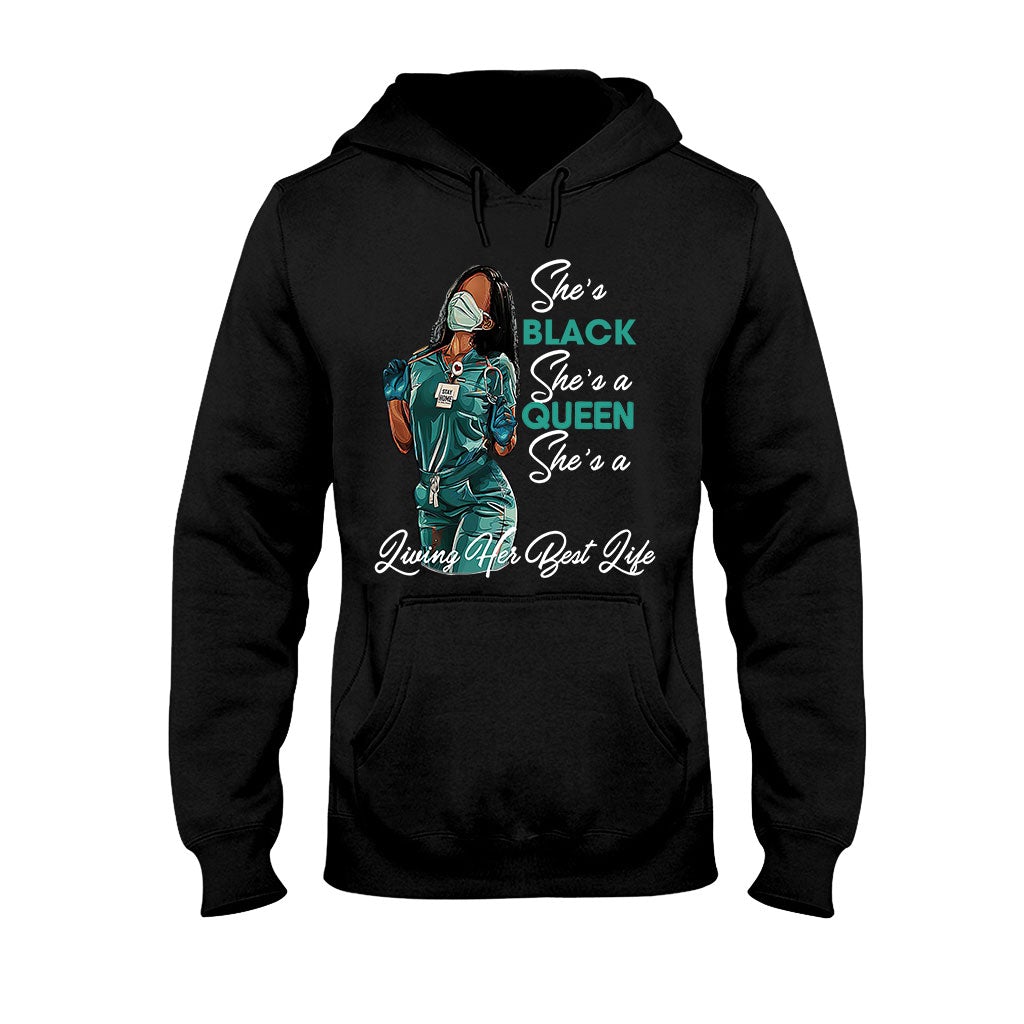 Black Queen – Personalisiertes T-Shirt und Hoodie für Afroamerikanerinnen 1121