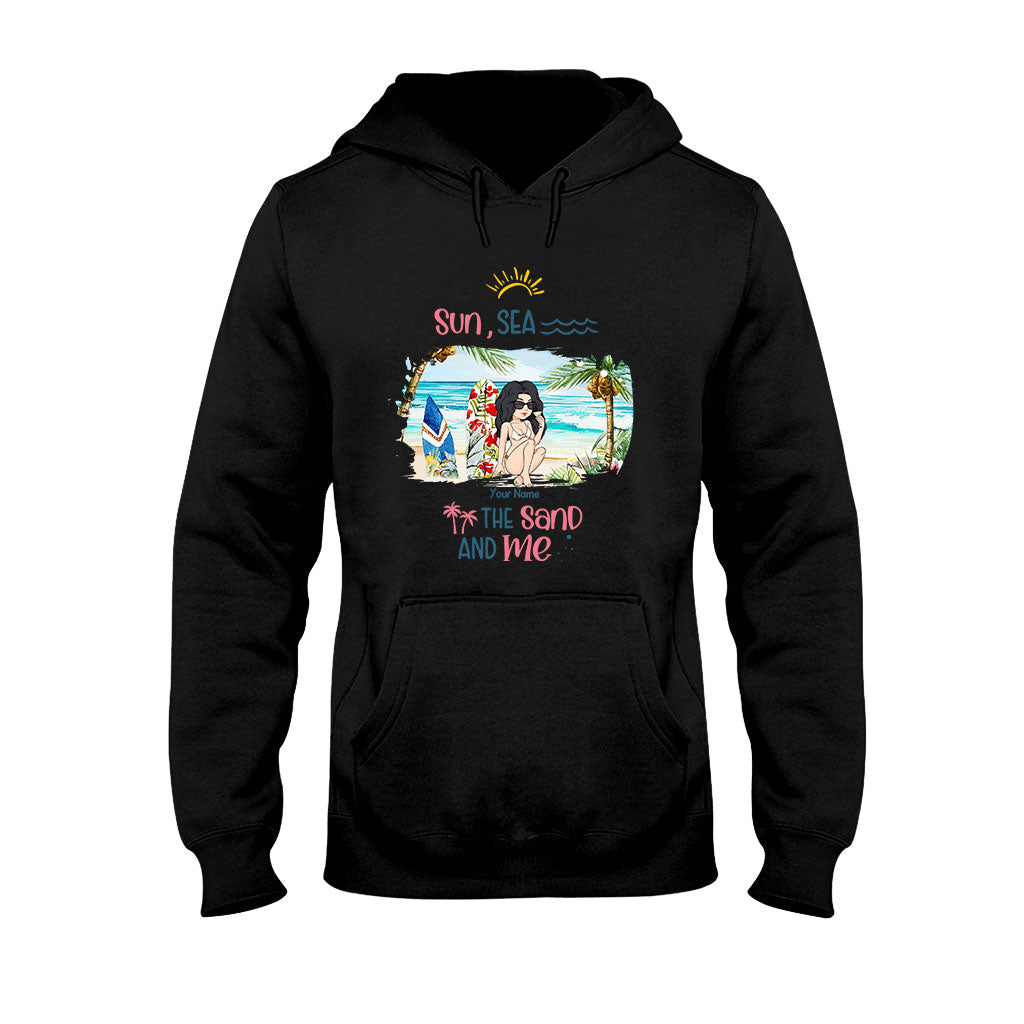 Soleil, mer, sable et moi - T-shirt et sweat à capuche personnalisés pour les amoureux de la mer