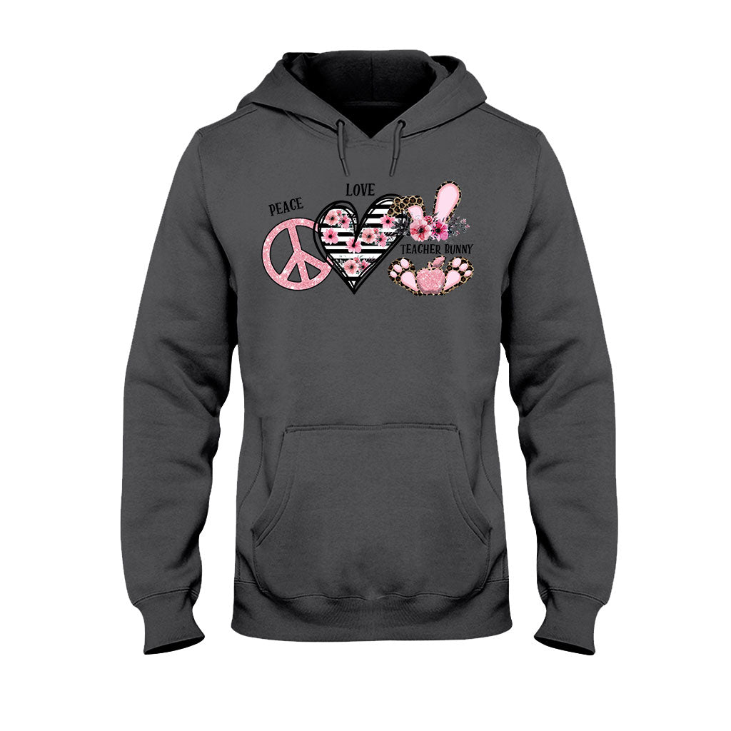Peace Love One Hip Teacher - Personalized T-shirt and Hoodie