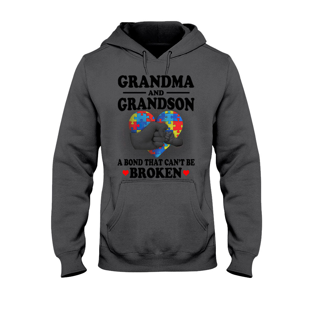 T-shirt et sweat à capuche « Grand-mère et petit-fils » pour la sensibilisation à l'autisme 112021