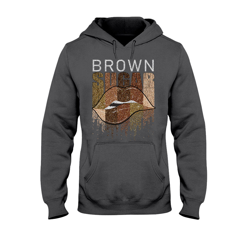 Brown Sugar – T-Shirt und Hoodie für Afroamerikaner mit Glitzer-Imitat 1121