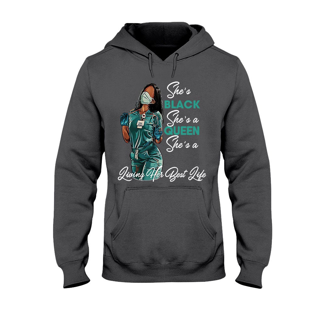 Black Queen – Personalisiertes T-Shirt und Hoodie für Afroamerikanerinnen 1121