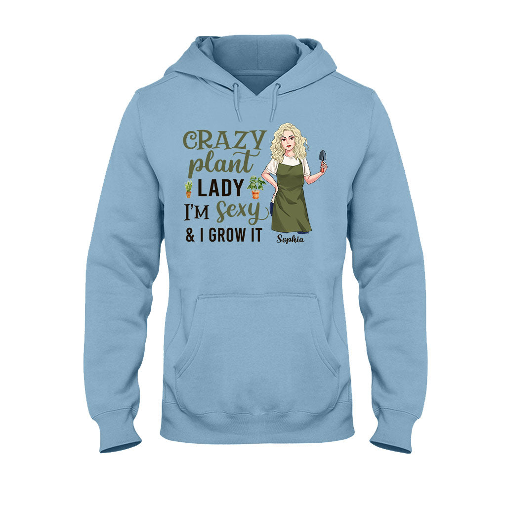 Crazy Plant Lady - Personalized Gardening T-shirt and Hoodie