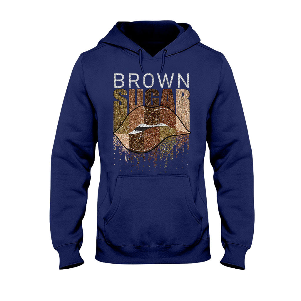 Brown Sugar – T-Shirt und Hoodie für Afroamerikaner mit Glitzer-Imitat 1121