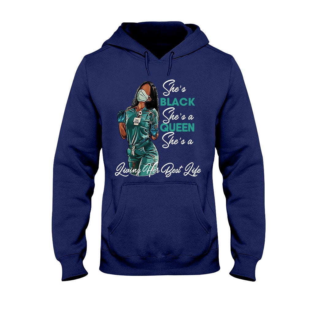 Black Queen – Personalisiertes T-Shirt und Hoodie für Afroamerikanerinnen 1121