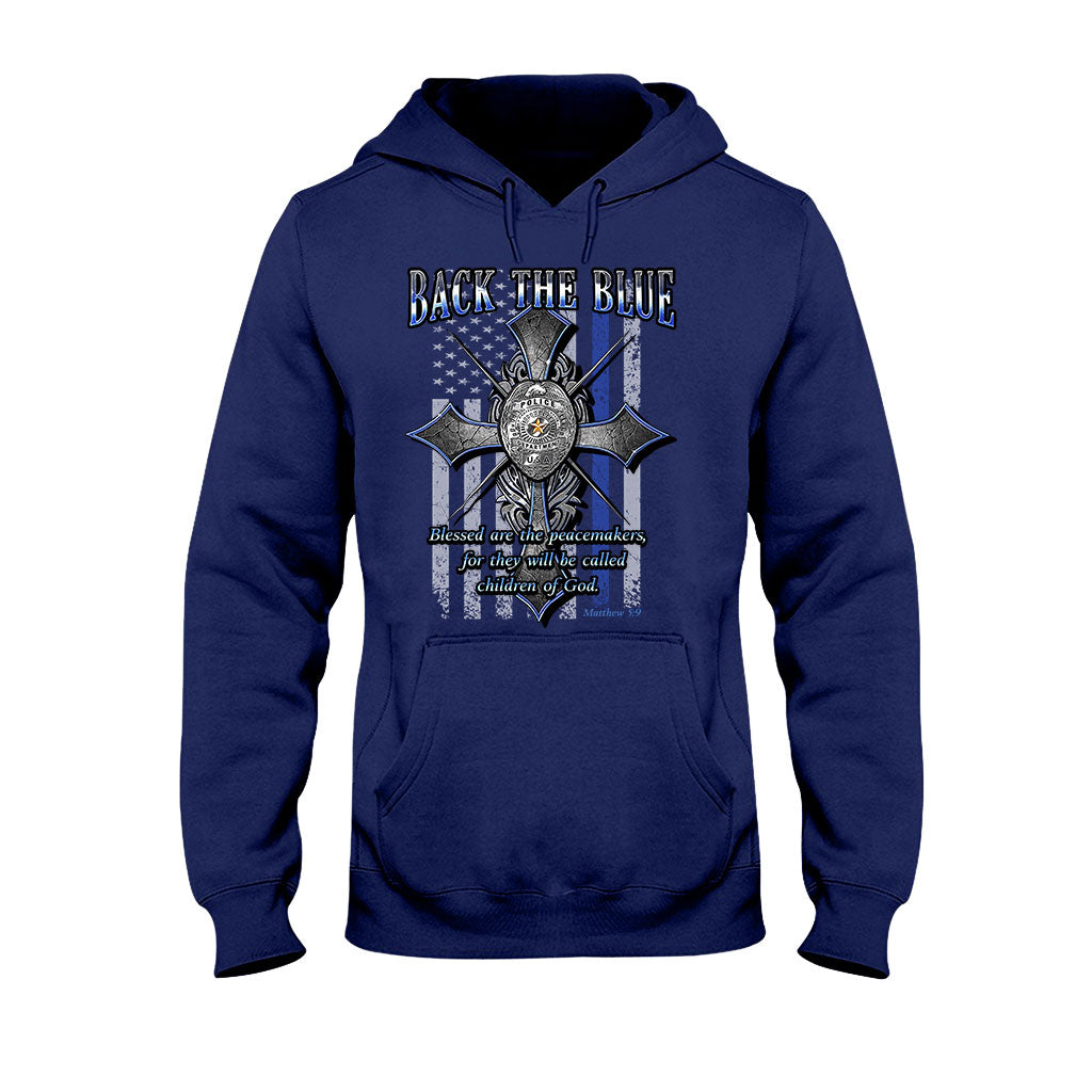 Ligne bleue - T-shirt et sweat à capuche d'agent de police 0621