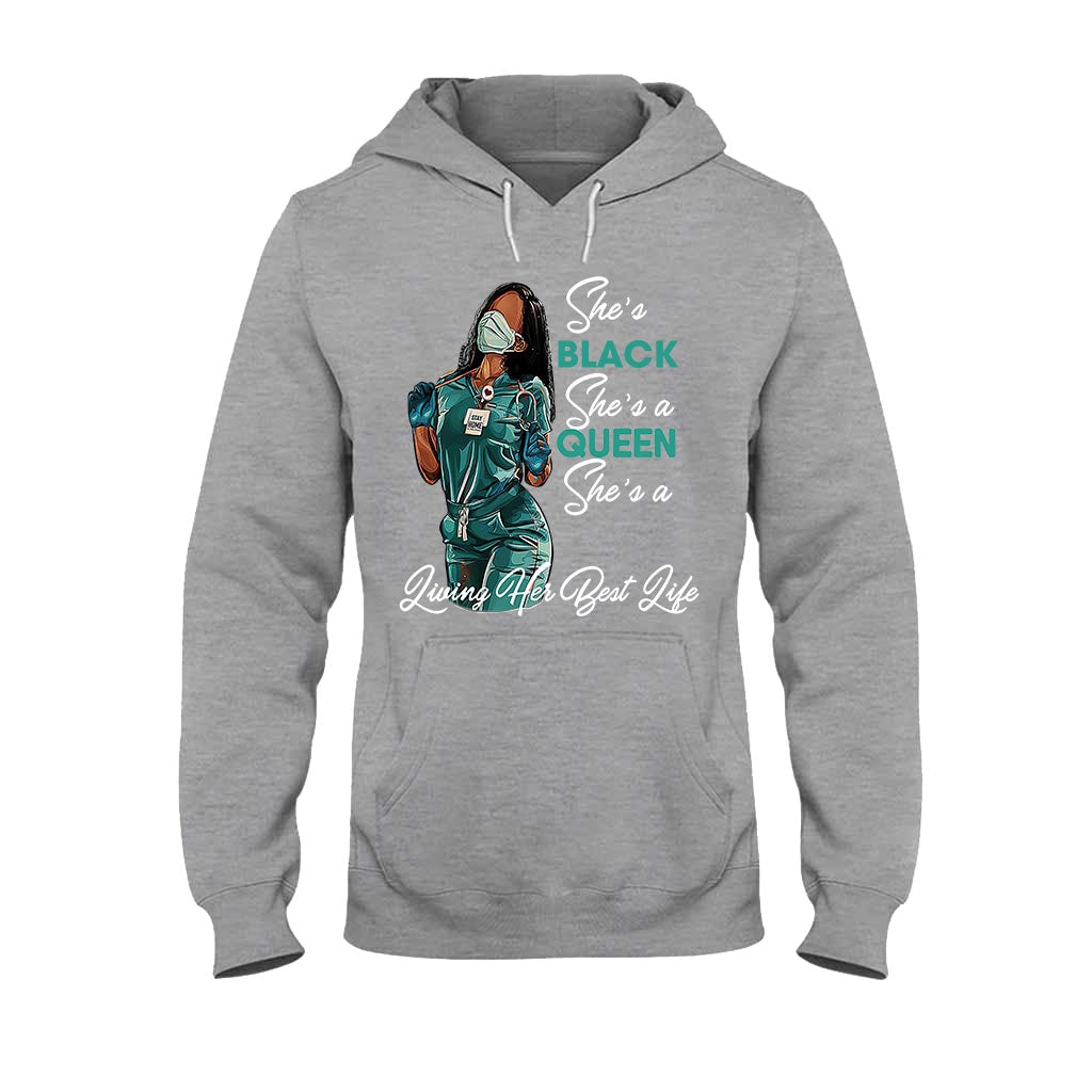 Black Queen – Personalisiertes T-Shirt und Hoodie für Afroamerikanerinnen 1121