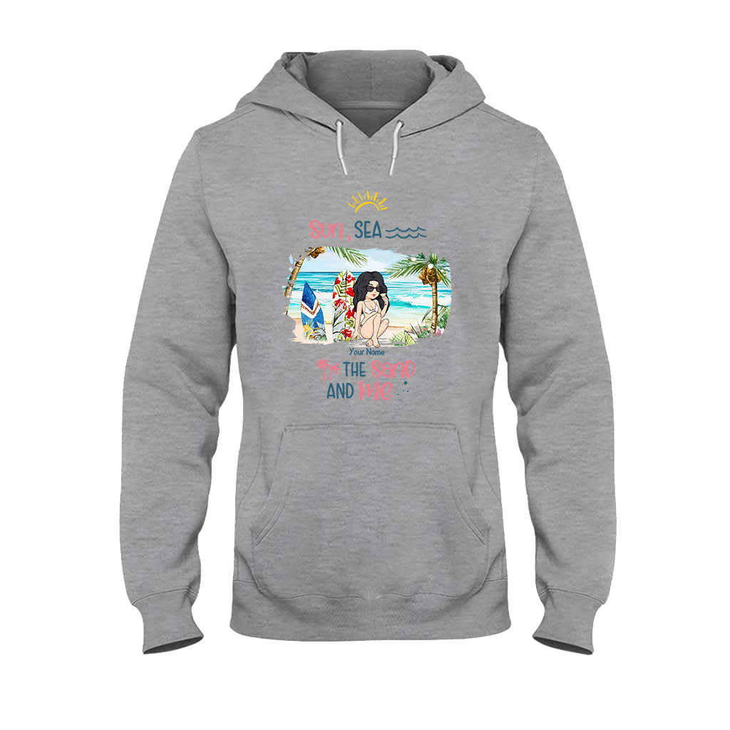 Soleil, mer, sable et moi - T-shirt et sweat à capuche personnalisés pour les amoureux de la mer