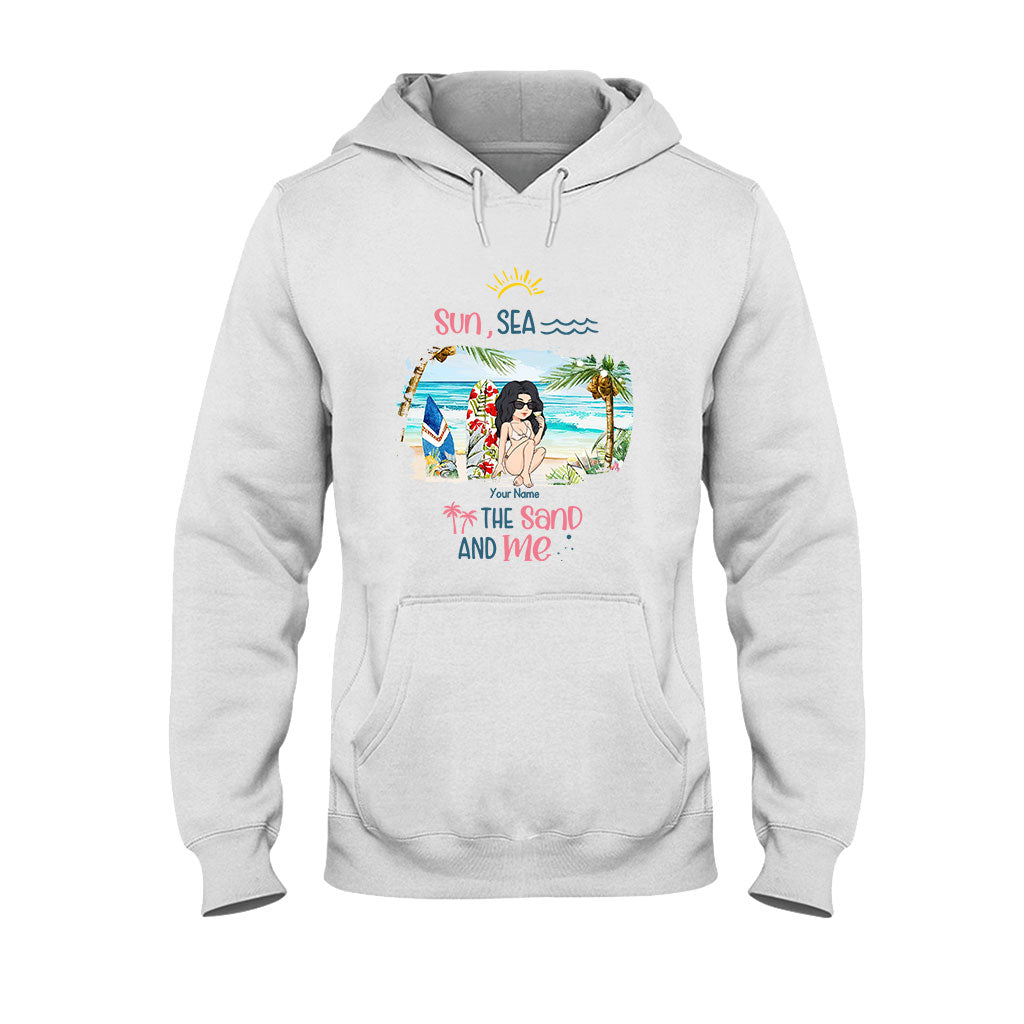 Soleil, mer, sable et moi - T-shirt et sweat à capuche personnalisés pour les amoureux de la mer