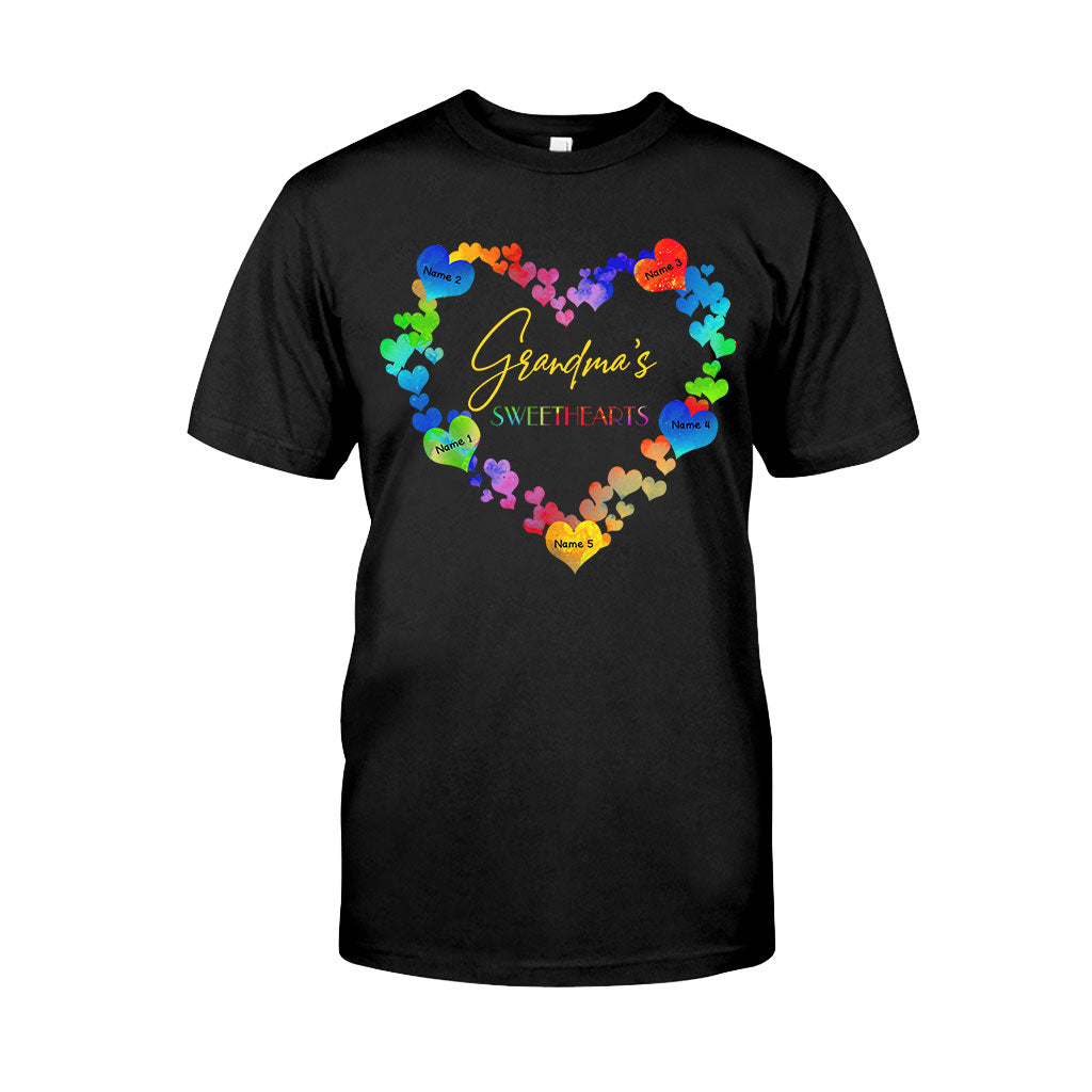Grandma's Sweethearts - Personalized Valentine Grandma T-shirt and Hoodie